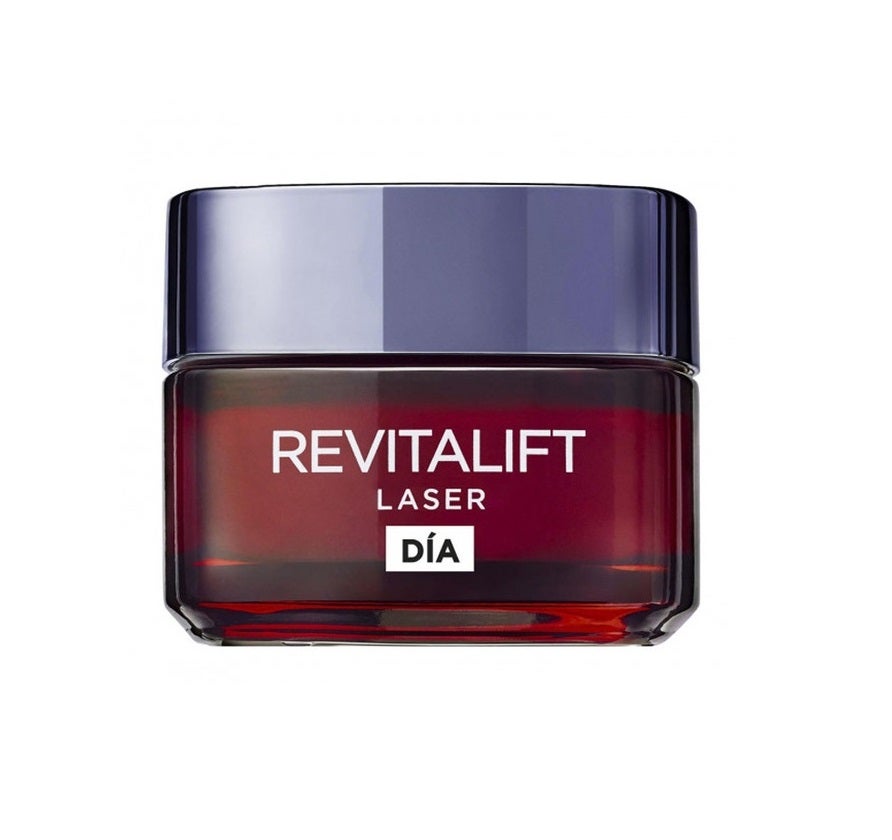 La crema de día  Revitalift Laser de L'Óreal  penetra en las capas más profundas de las dermis para rellenar arrugas, remodelar el contorno y suavizar la piel. Además, mejora elasticidad y firmeza desde sus primeros usos gracias a su molécula Pro-Xylane y a los activos del ácido hialurónico y la adenosina.