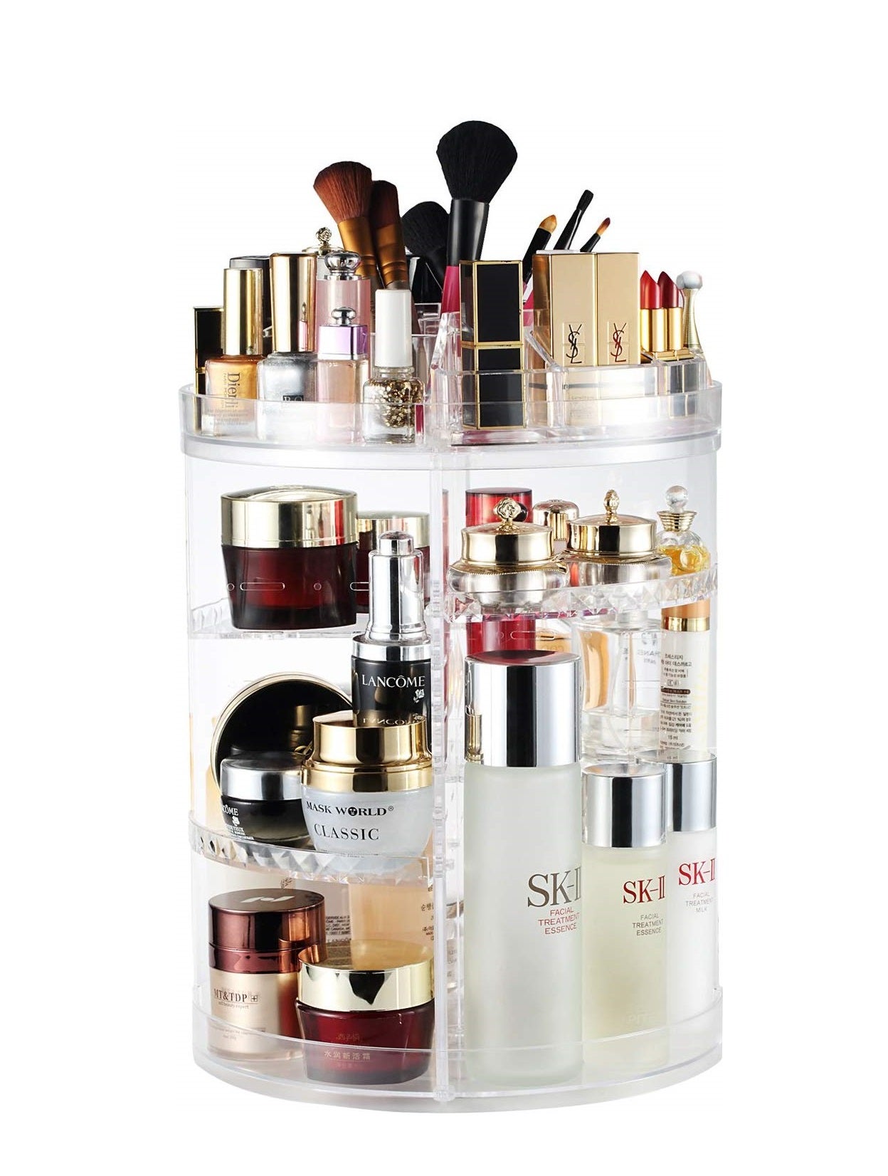 Si el espacio lo permite, este organizador vertical es perfecto para tener localizado absolutamente todos los cosméticos de belleza que utilizas. No solo el maquillaje, también las cremas, los perfumes y los limpiadores faciales.  Está en Amazon y cuesta 20,99 euros .