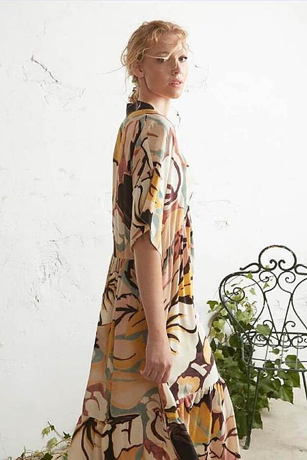 Vestido con estampado multicolor de Psophia