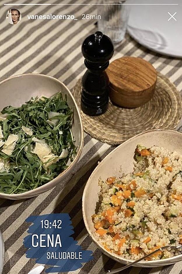 La cena (bien temprada) de Vanesa Lorenzo