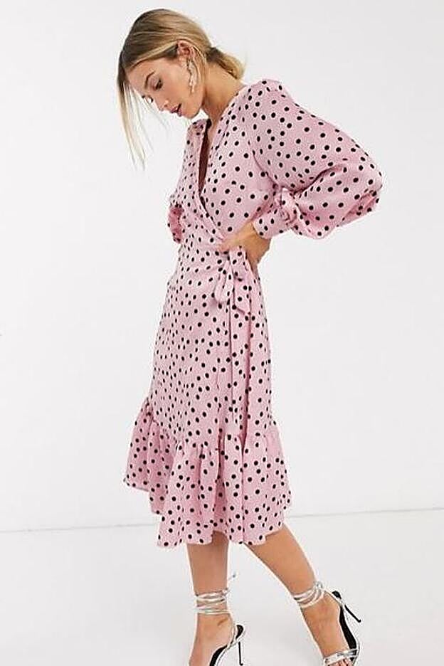Este es el vestido de Vero Moda, a la venta en Asos, que ha llevado Mery Turiel.