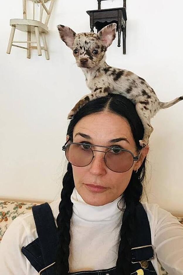 Demi Moore, en una de sus fotos de Instagram