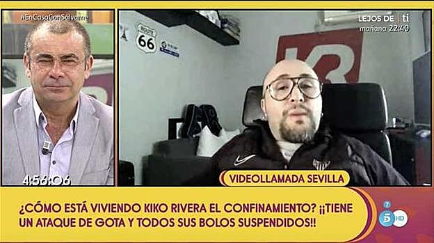 Kiko Rivera entra por videollamada en 'Sálvame'.