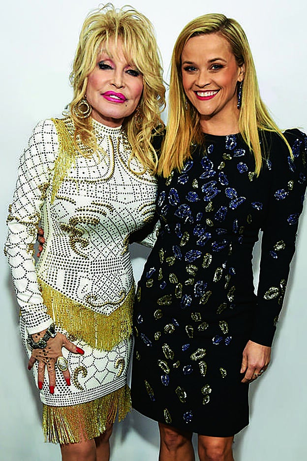 Junto a su referente Dolly Parton.