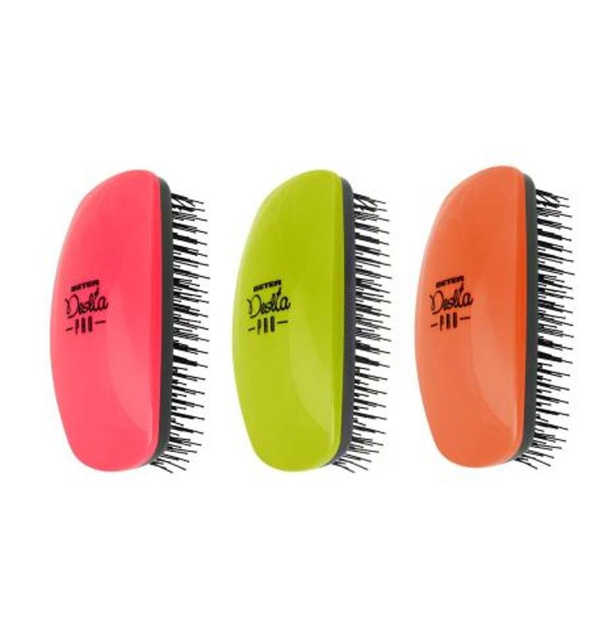 Deslía Pro de Beter, un cepillo para el pelo con micropartículas de aceite de Argán y Keratina que se liberan durante el peinado e hidratan y dotan de brillo al cabello (10,90 euros).