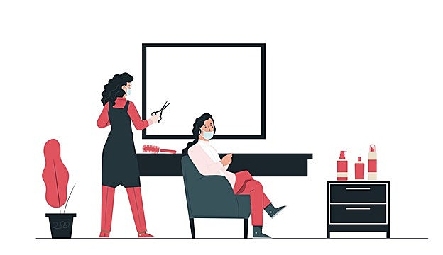 Los trabajadores deberán llevar mascarilals, guantes y una ropa diferente a la que usan para acudir all salón.