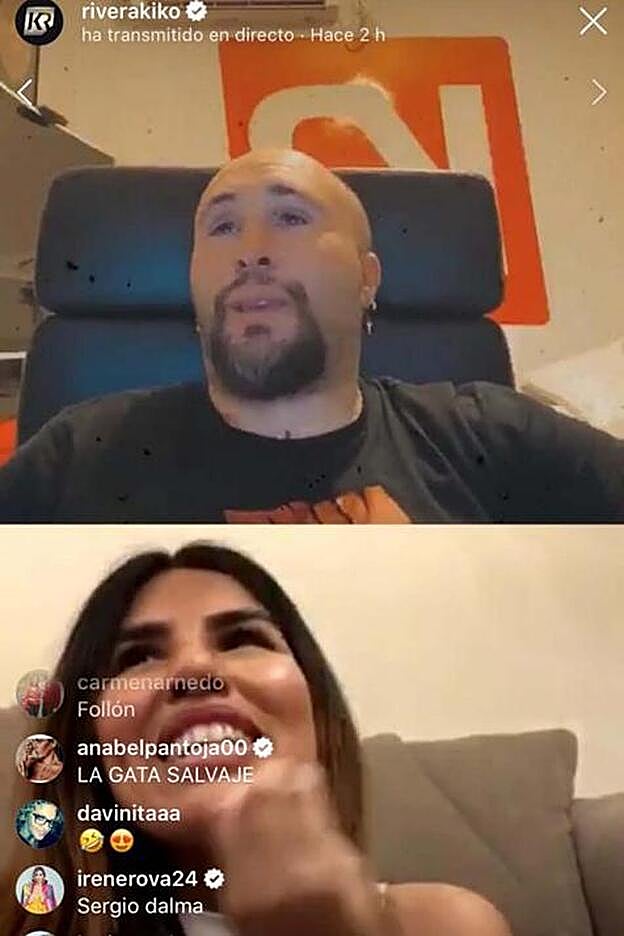 Imagen del directo entre los hermanos.