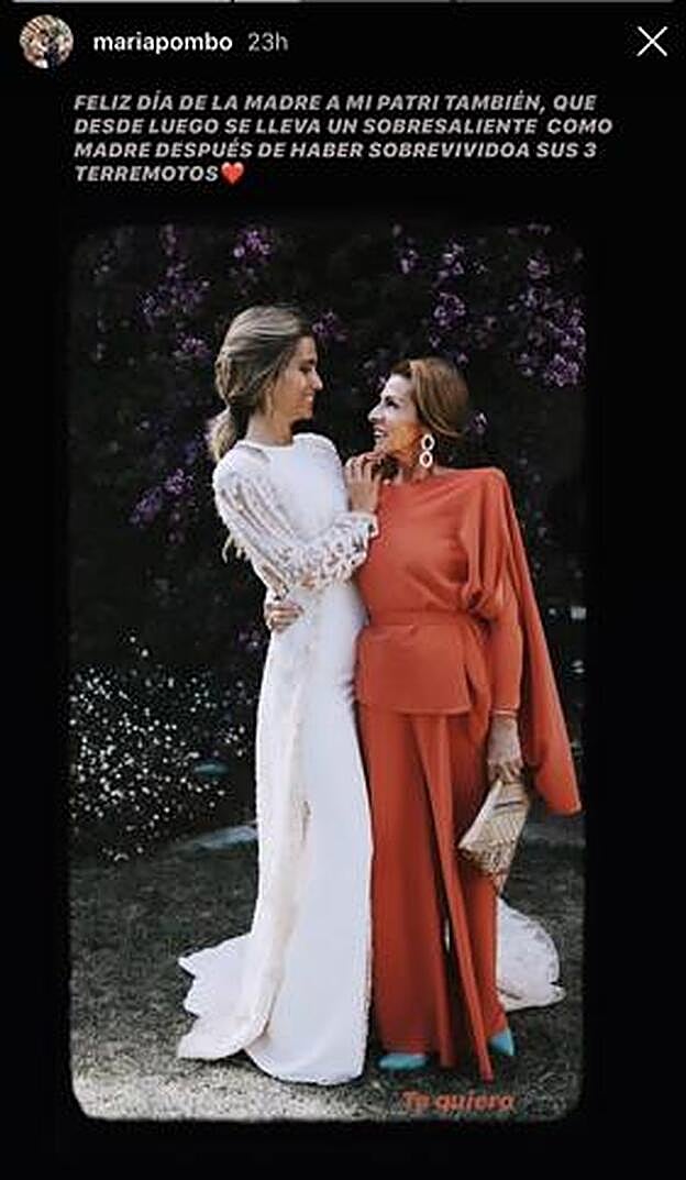 María Pombo le dedica unas tiernas palabras a su suegra en el Día de la Madre.