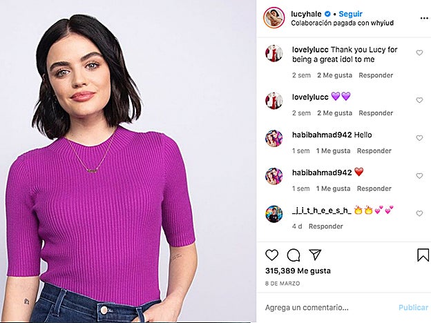 La actriz Lucy Hale ha encontrado en el bob su corte ideal. Aunque lo luce en su diferentes versiones, lleva con él una buena temporada.