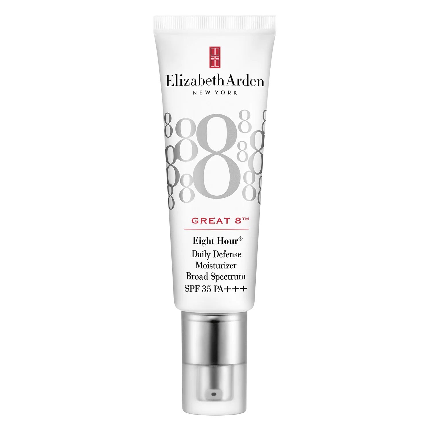 Los 8 beneficios en un solo paso de la  Eight Hour Great 8 Daily Defense Moisturizer SPF 35 de Elizabeth Arden  merecen la pena: perfecciona, hidrata, purifica, ilumina, combate la grasa, protege, defiende y no deja marcas ni residuos. (39,95 euros).