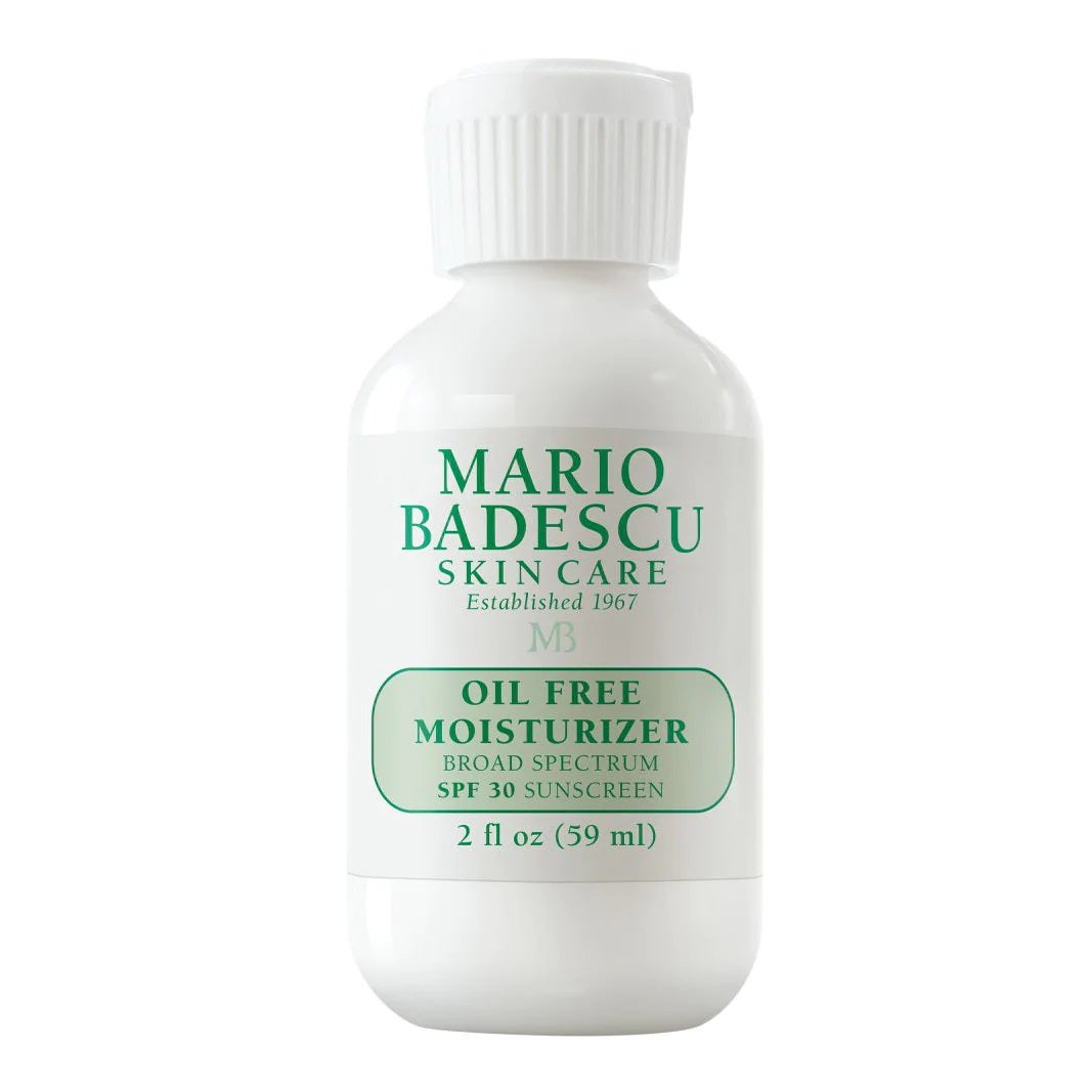 Crema hidratante sin aceites con SPF 30 de largo espectro  de Mario Badescu . Hidrata y protege la piel contra los radicales libres que aceleran el envejecimiento. (31,55 euros).