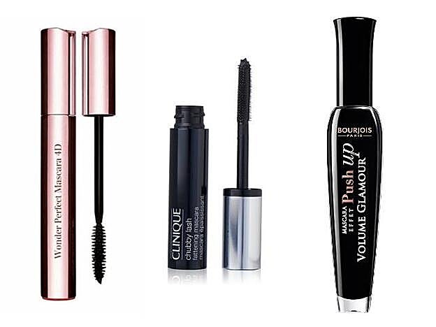1. Wonder Perfect de Clarins. 2. Chubby Lash de Clinique. 3. Volume Glamour Push Up de Boujoirs.
