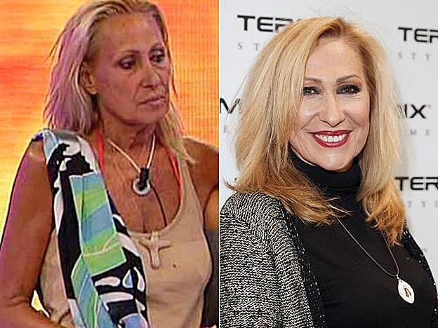 Rosa más ganar 'Supervivientes 2011' (izda.) y en una imagen reciente (dcha.).