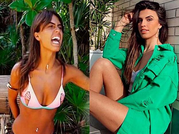 A la izda., Sofía sacando su carácter en la isla. A la dcha., en una de las últimas fotos que ha compartido en su Instagram.