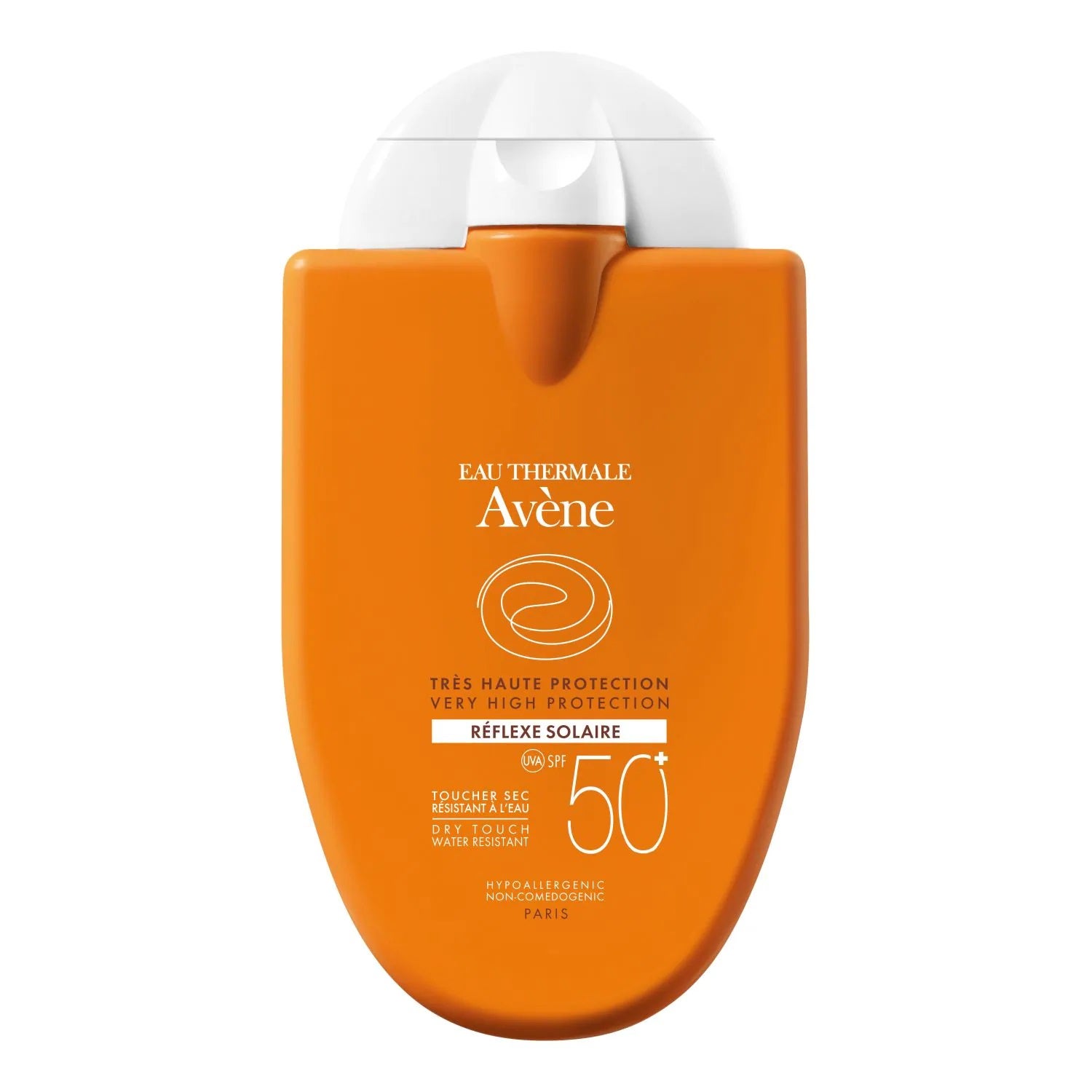 La  Réflexe Solaire de Avène  es un clásico de bolsillo que podrás llevar siempre contigo para reaplicar cuando se pase el efecto. Es apta para pieles sensibles y resistente al agua. (14,95 euros).