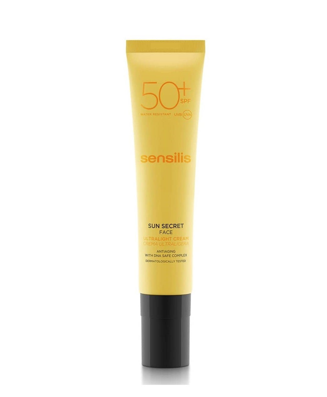 Miniza las arrugas e ilumina el rostro: crema facial  Sensilis Sun Secret  con protector solar SPF 50. (13,70 euros).