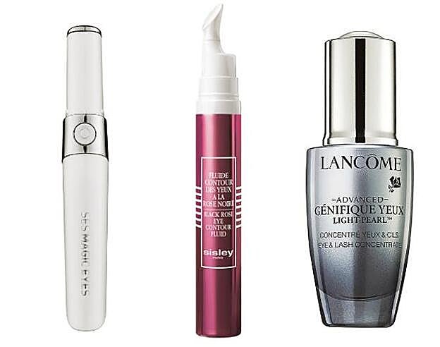 4. SESDERMA Ses Magic Eyes Dispositivo de captación iónica y ultrasonidos (22,95 €). Exclusiva en El Corte Inglés. 5. SISLEY Fluide Contour de Yeux à la Rose Noire (118,50 €). 6. LANCÔME Advanced Génifique Yeux (62 €).