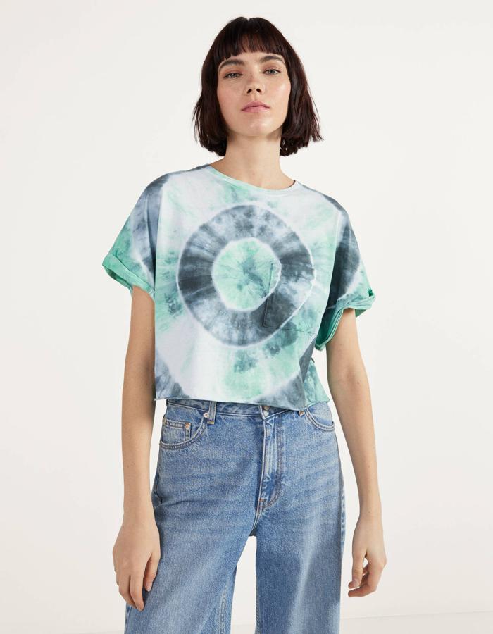Camiseta tye dye en azules, (4,79 euros).