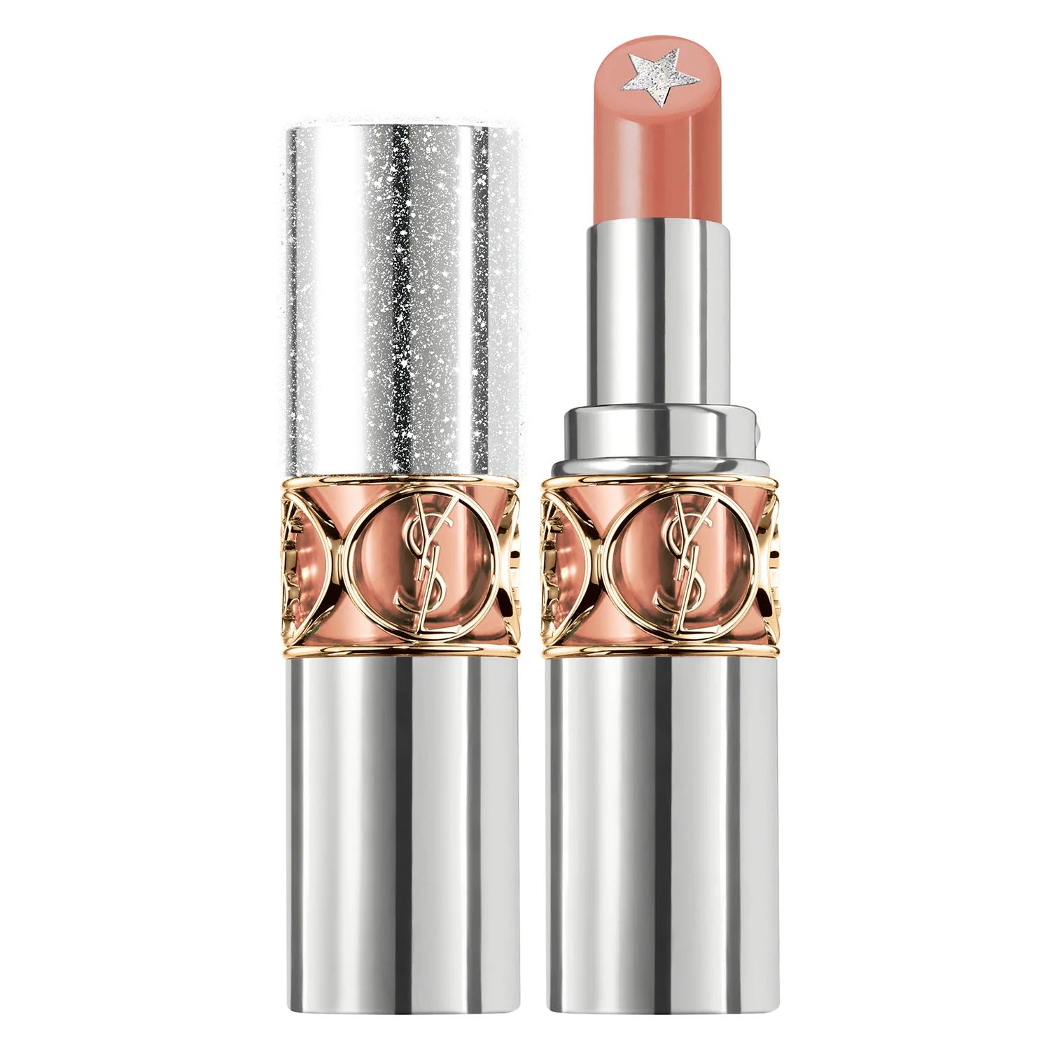 Si quieres que tu boca brille por doquier, ficha el nuevo  labial Yves Saint Laurent Rouge Volupté Rock‘n Shine.  Y sí, es de larga duración. (37,95 euros).