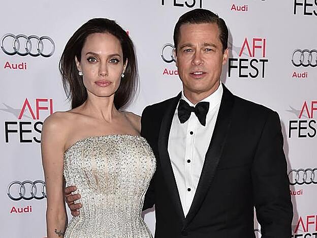 Angelina Jolie y Brad Pitt en una de sus últimas comparecencias juntos antes de su divorcio.