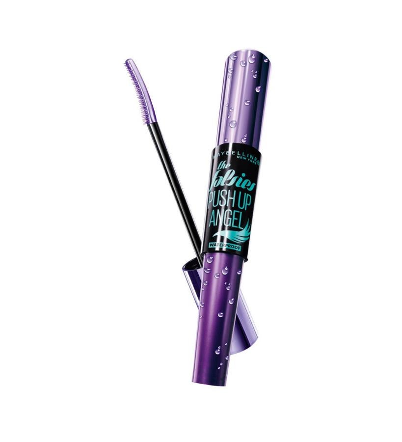 Su peine extensor alarga, levanta y extiende para un verdadero efecto pestañas postizas. Aporta tanto un volumen dramático como una longitud máxima.  Push Up Angel WaterProof Maybelline NY  (10,85 €).