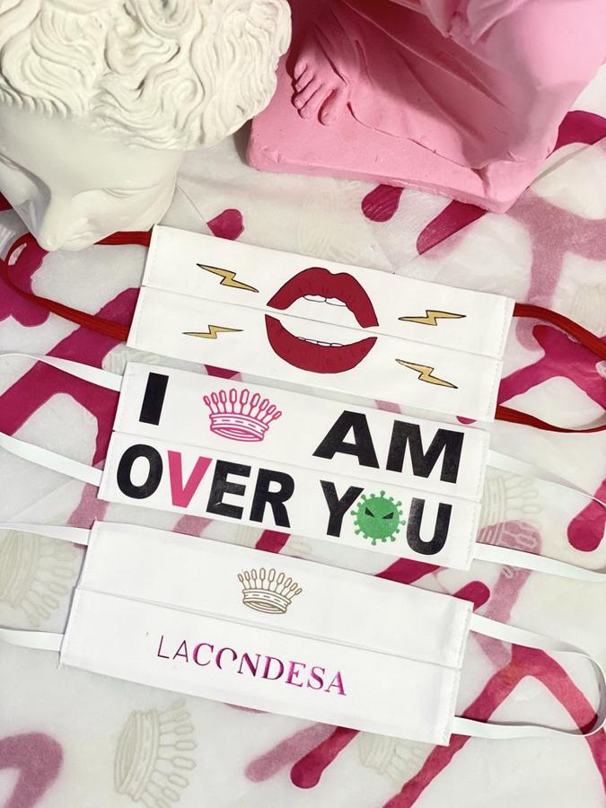 Pack de 3 mascarillas de La Condesa (37,60 euros). Son mascarillas de doble cara con abertura para poder poner un filtro en su interior.