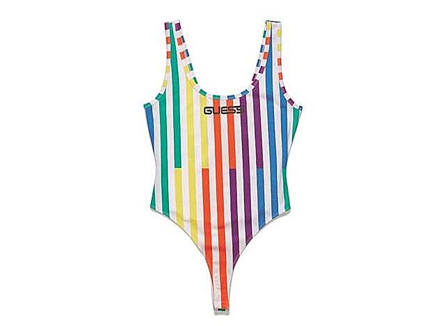 Body de rayas (49,90 €) de la colección Guess x J Balvin Colores.