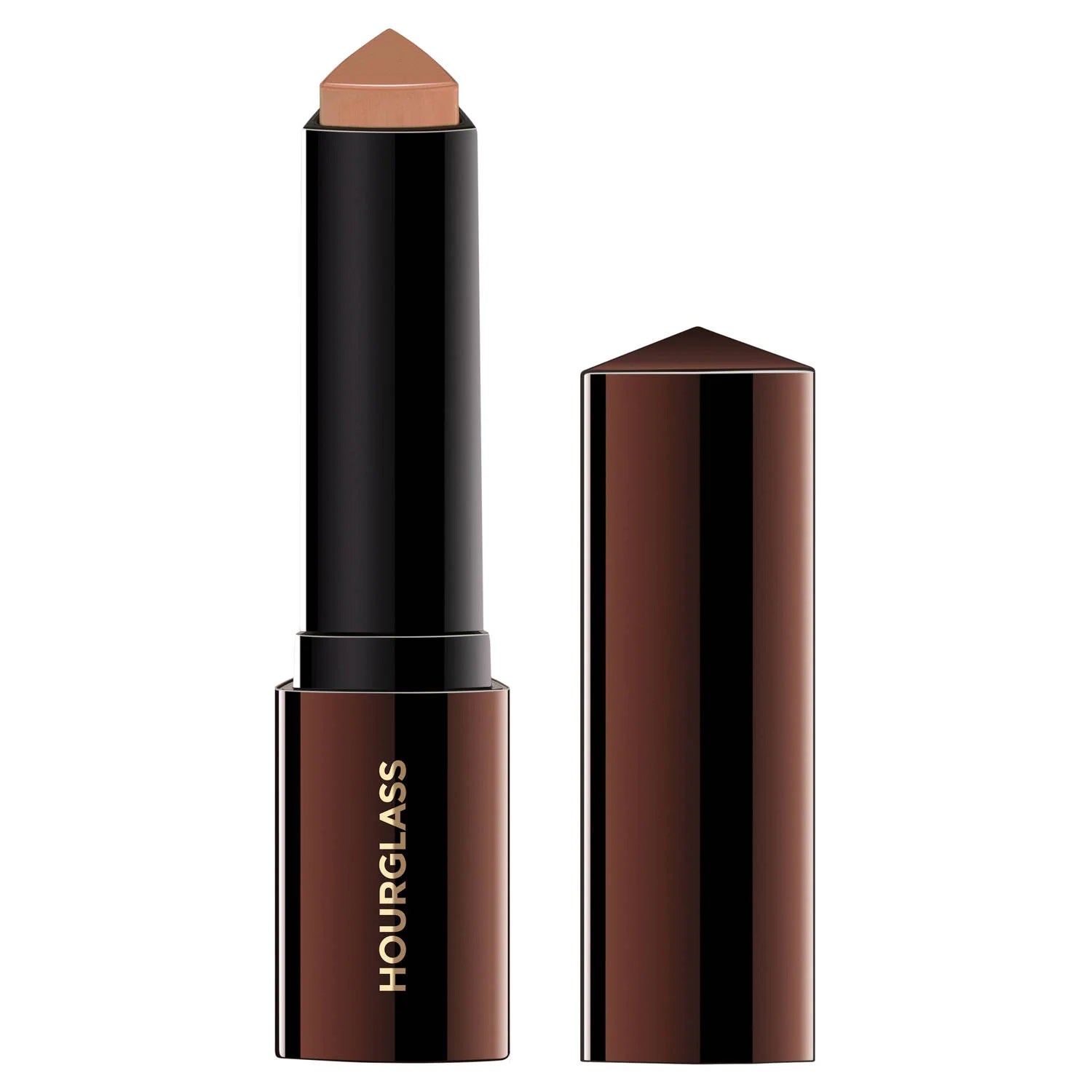 Disponible en 31 tonos,  rebajada a 22 euros  (antes 47,95 euros), con la cobertura de un corrector y la fluidez de una base líquida. Hidrata y disimula manchas, arrugas, granos y ojeras. Vanish Foundation Stick, una barra de fondo de maquillaje de acabado invisible de Hourglass.