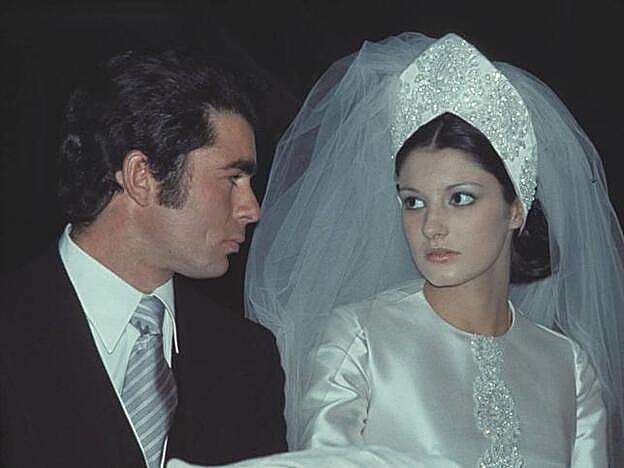 Carmina Ordónez en una imagen de su boda con Paquirri.