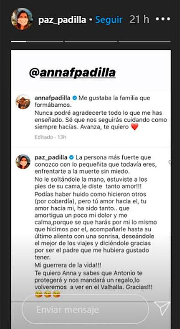 Galería. Imagen del mensaje colgado por Padilla. Pincha sobre la foto para ver el antes y el después de los presentadores y colaboradores de 'Sálvame'.