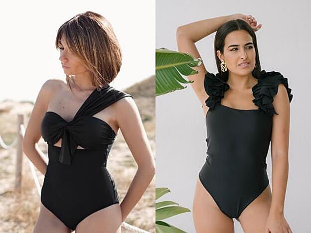 Bañador negro de Alawa y de Johanna Calderón.