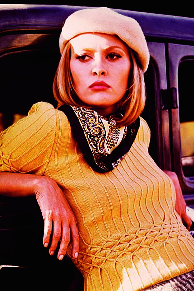 Faye Dunaway en un fotograma de Bonnie y Clyde (1967).