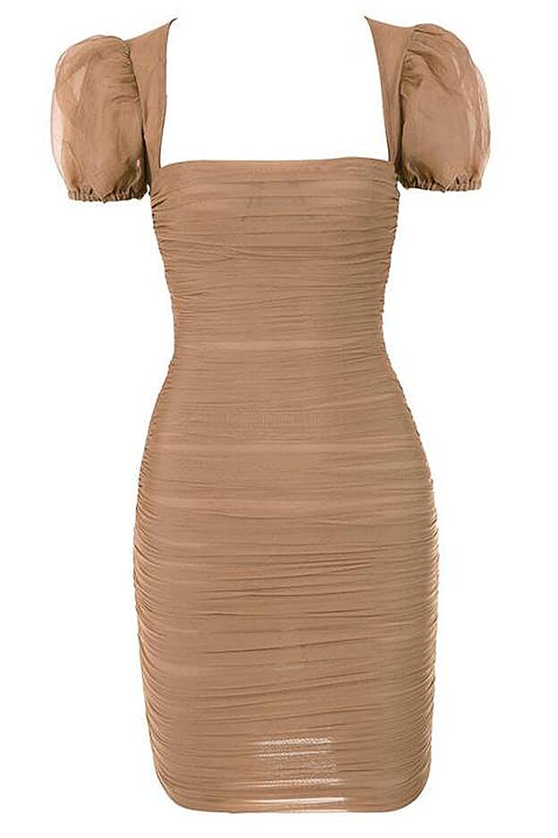 El vestido Marcia de la firma House of CB está confeccionado en organza.