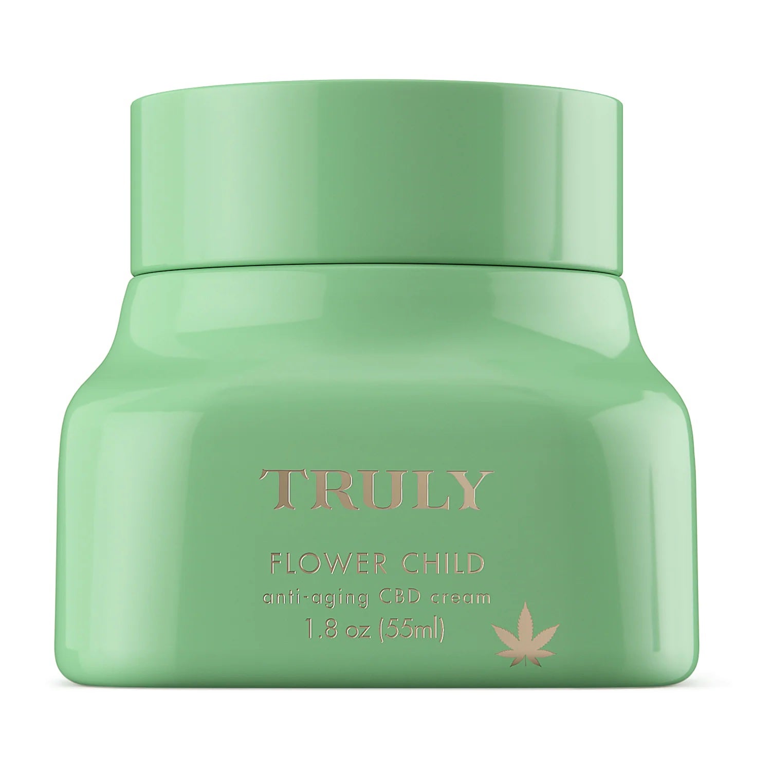 Crema antiedad Flower Child de Truly, combate arrugas y flacidez, y ayuda a reafirmarla gracias a su efecto lifting provocado por el aceite de semilla de cáñamo Sativa y el ácido hialurónico. En Sephora. (34,99 euros).