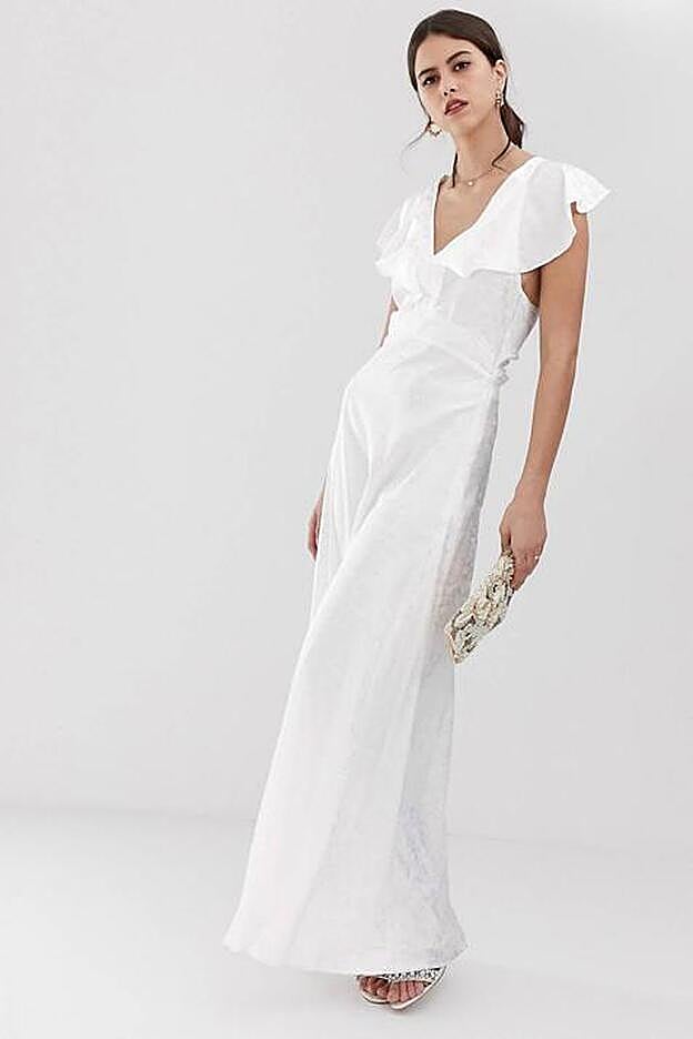 Vestido de novia baratísimo de ASOS.