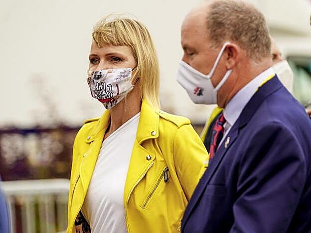 La mascarilla de Charlene, con la mítica frase del Joker "why so serious".