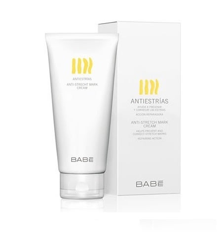 Nuestra última opción, Babé Antiestrías, una crema que combate la ruptura de las fibras proporcionando colágeno y elastina a la dermis. Antes: 19,51 euros.  Ahora: 16,85 euros .