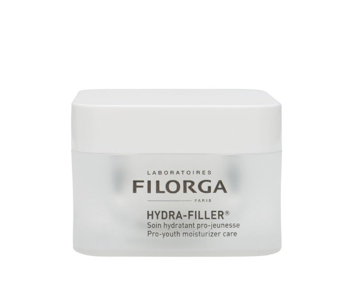 Hidrata y rejuvenece eficazmente gracias a su alto contenido en ácido hialurónico polirevitalizante y micro-fragmentado. El perfecto tratamiento diario para el día y para la noche para las pieles maduras o deshidratadas. Hydra-Filler Hydratacion de Filorga.  Antes: 86,14 euros. Ahora: 40,63 euros .