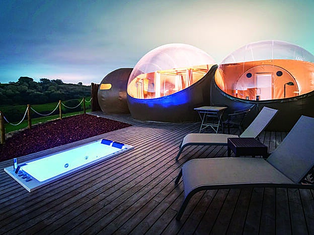 Burbujas-habitación del Hotel Miluna, en Toledo (miluna.es).
