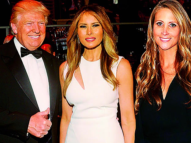 Con Donald y Melania Trump.