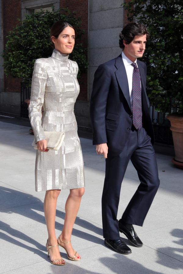 Para la inauguración de la exposición del Museo Thyssen 'Balenciaga y la pintura española', Sofía hizo una de sus apariciones más brillantes, con un vestido ajustado bordado en hilo metálico de Jan Taminiau, el diseñador de cabecera de Máxima de Holanda.