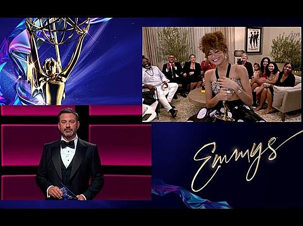 Jimmy Kimmel fue el encargado de pronunciar el nombre de Zendaya como ganadora de mejor actriz dramática.