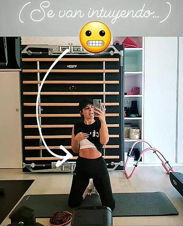 Así desmentía en enero el embarazo Paula.