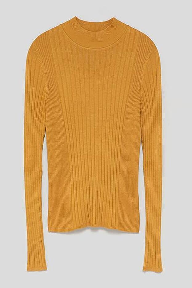 Jersey de canalé, de Lefties (8,99 €).