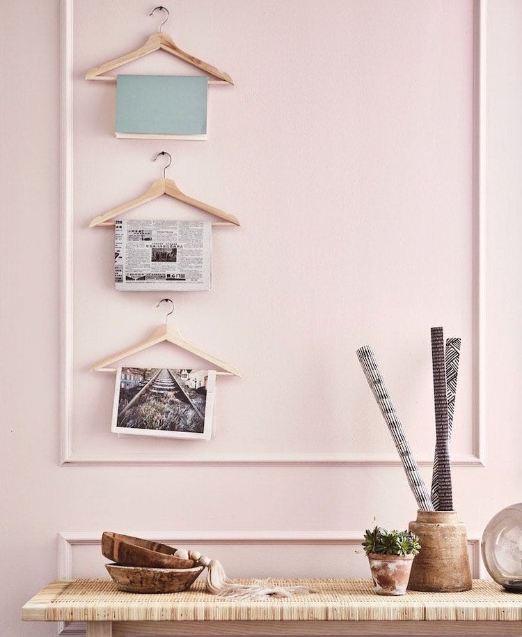 ... o convertirlas en originales revisteros de pared