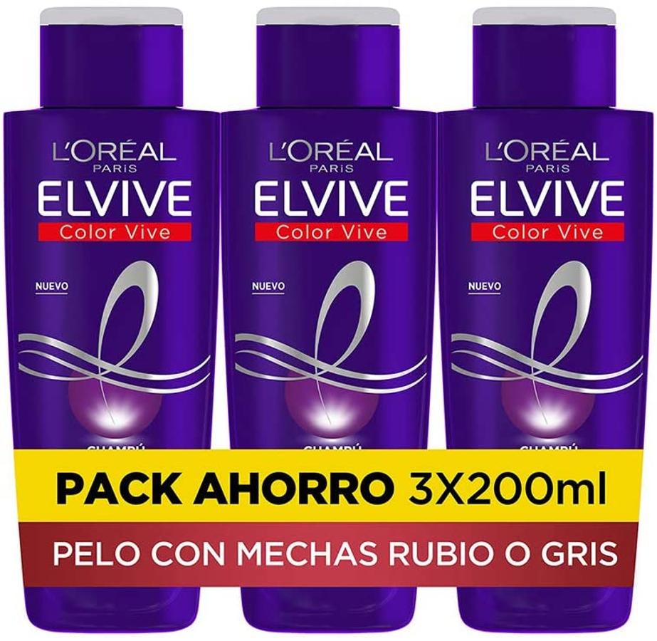 Gracias a este pack de 3 unidades conseguirás no solo un descuento del 30% por el Amazon Prime Day, sino uno de los mejores productos para matizar el color nuestro cabello teñido. La gama Elvive Violeta cuenta con pigmentos que neutralizan instantáneamente esos molestos reflejos anaranjados para dar un resultado más natural a tu cabello tras la decoloración. Si lo que buscas es un rubio o un platino perfecto puedes aprovéchate de esta oferta al  precio de 7,98€.