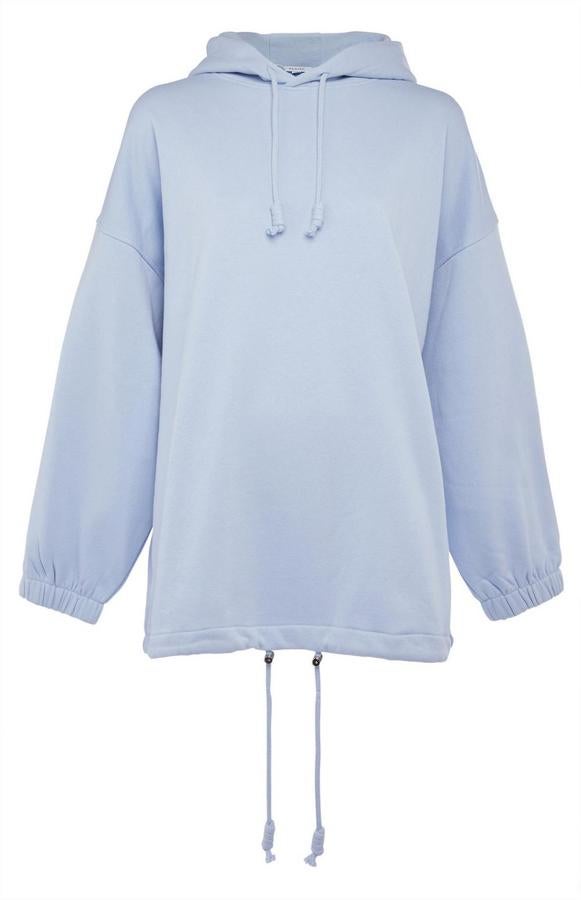 Sudadera azul, (14 euros).