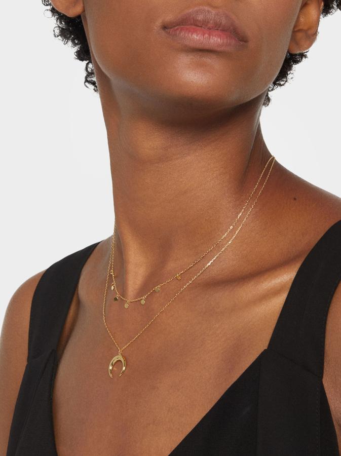 Collar dorado de Parfois, (29,99 euros).