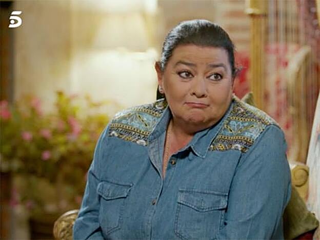 María durante esa entrevista con Bertín Osborne.