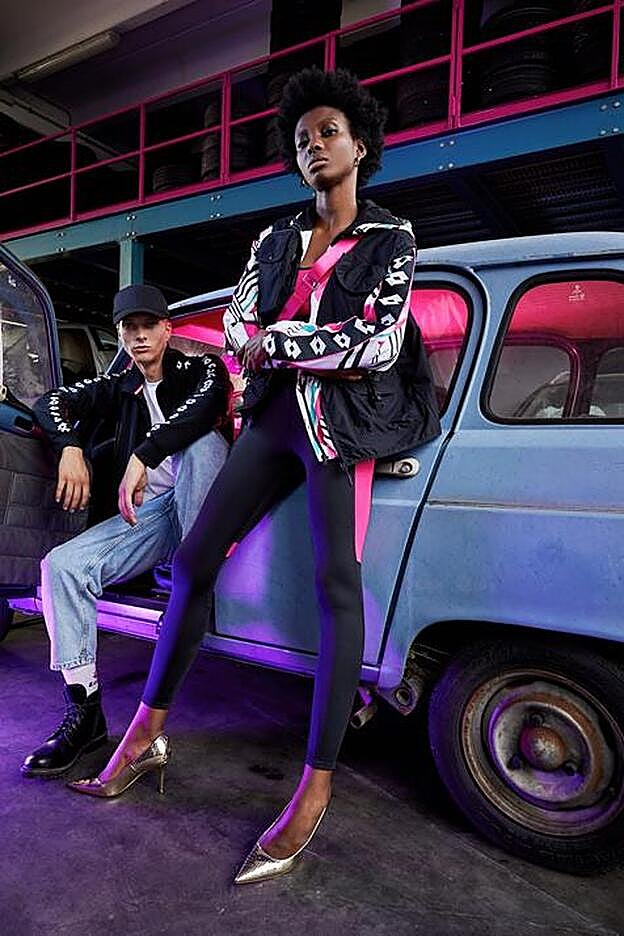 Imagen de la última línea de la firma deportiva Lotto, bautizada The 80's Collection.